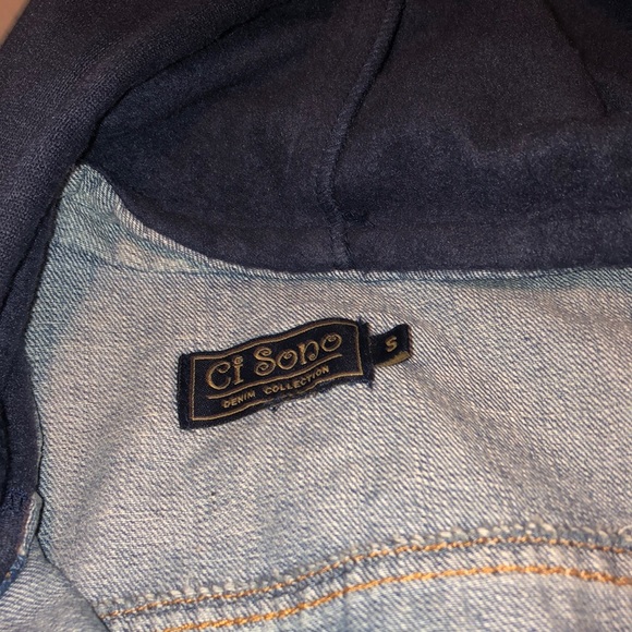 Hooded Jean Vest - Picture 2 of 4